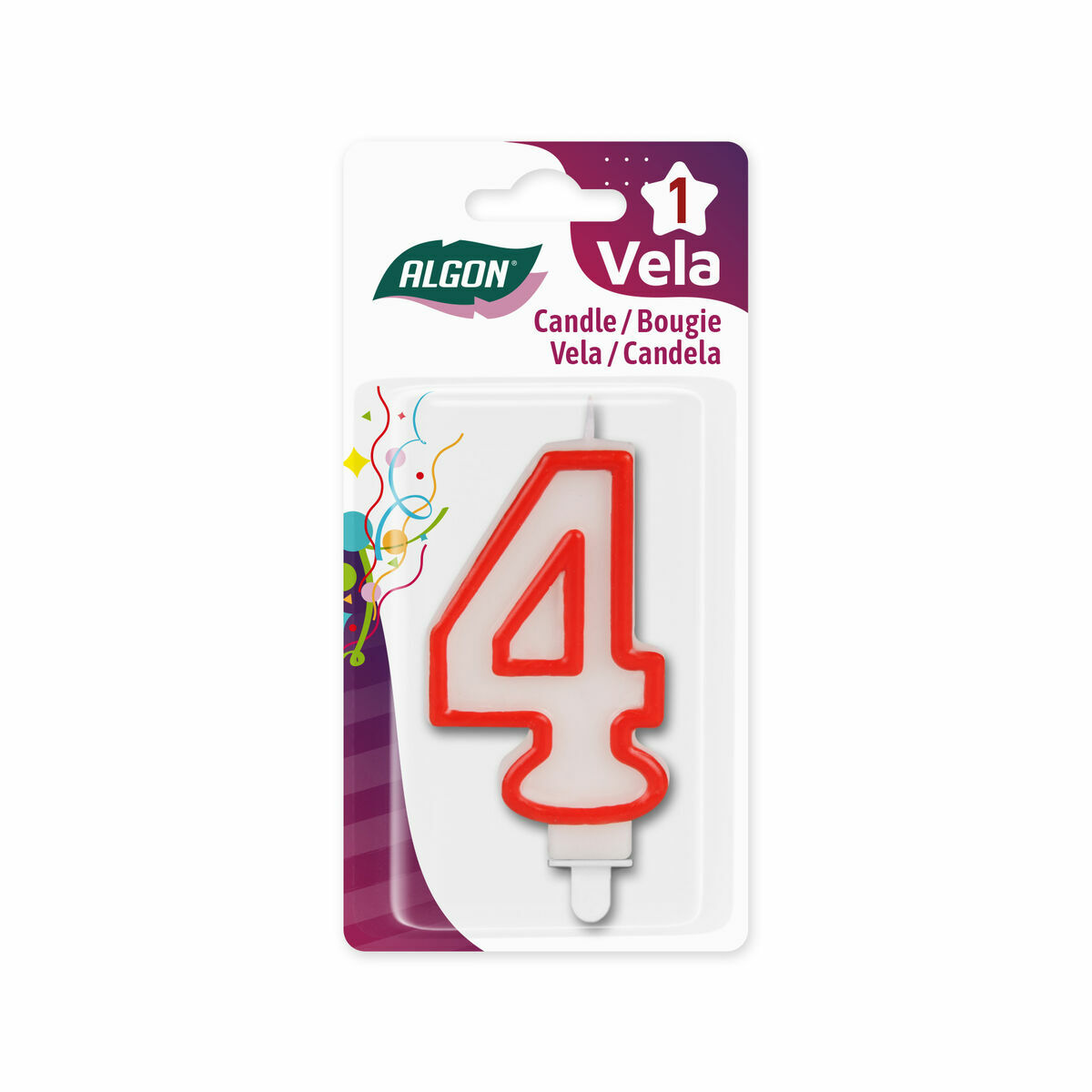 Set Sveč Algon Rdeča (36 Kosov)
